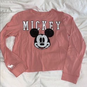 Abercrombie kids flip sequin top